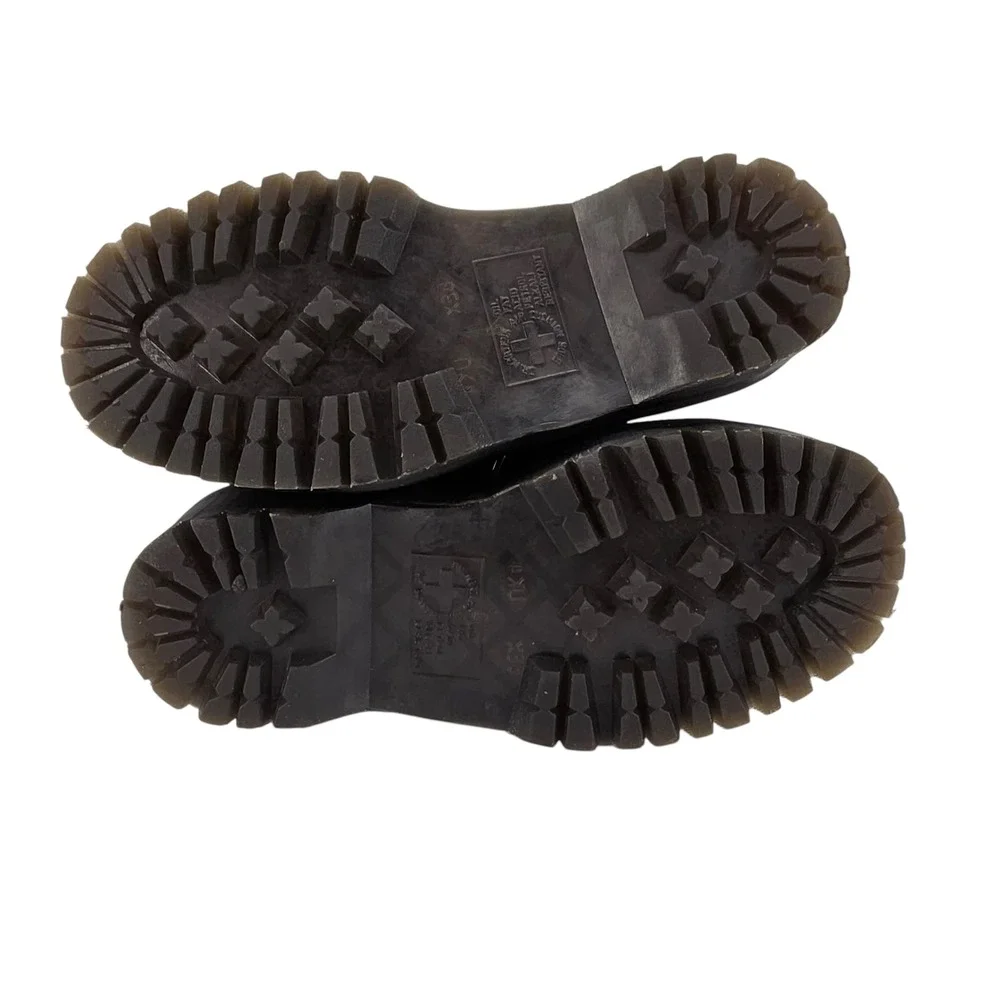 Free People M5/W6 Black Dr. Martens 8053‎ Quad Oxford Platform Loafers
